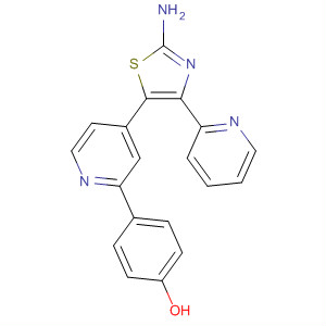 656258-23-0  Phenol, 4-[4-[2-amino-4-(2-pyridinyl)-5-thiazolyl]-2-pyridinyl]-