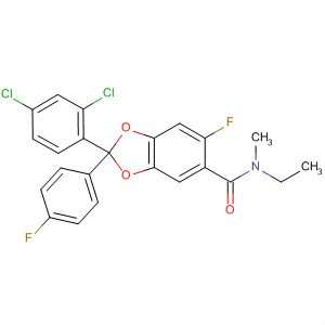 656804-96-5  1,3-Benzodioxole-5-carboxamide,2-(2,4-dichlorophenyl)-N-ethyl-6-fluoro-2-(4-fluorophenyl)-N-methyl-
