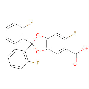 656806-72-3  1,3-Benzodioxole-5-carboxylic acid, 6-fluoro-2,2-bis(2-fluorophenyl)-