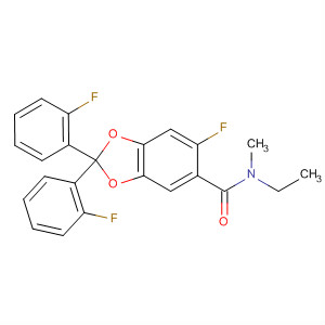 656806-93-8  1,3-Benzodioxole-5-carboxamide,N-ethyl-6-fluoro-2,2-bis(2-fluorophenyl)-N-methyl-