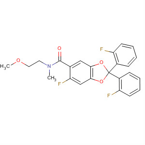 656806-94-9  1,3-Benzodioxole-5-carboxamide,6-fluoro-2,2-bis(2-fluorophenyl)-N-(2-methoxyethyl)-N-methyl-