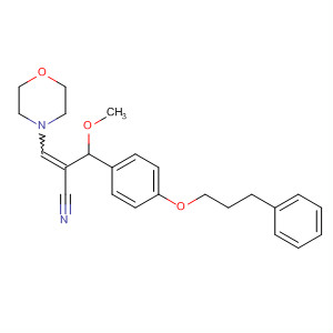 656810-61-6  Benzenepropanenitrile,3-methoxy-a-(4-morpholinylmethylene)-4-(3-phenylpropoxy)-