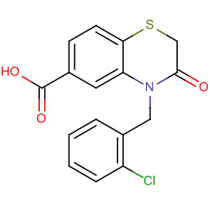 656816-00-1  2H-1,4-Benzothiazine-6-carboxylic acid,4-[(2-chlorophenyl)methyl]-3,4-dihydro-3-oxo-
