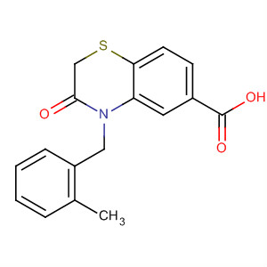 656816-12-5  2H-1,4-Benzothiazine-6-carboxylic acid,3,4-dihydro-4-[(2-methylphenyl)methyl]-3-oxo-