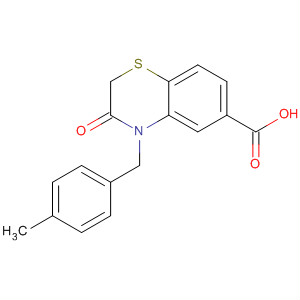 656816-13-6  2H-1,4-Benzothiazine-6-carboxylic acid,3,4-dihydro-4-[(4-methylphenyl)methyl]-3-oxo-