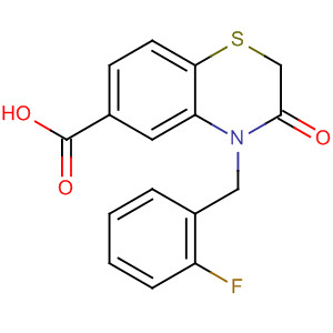 656816-14-7  2H-1,4-Benzothiazine-6-carboxylic acid,4-[(2-fluorophenyl)methyl]-3,4-dihydro-3-oxo-
