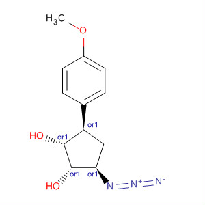 656820-72-3  1,2-Cyclopentanediol, 3-azido-5-(4-methoxyphenyl)-,(1R,2S,3R,5R)-rel-