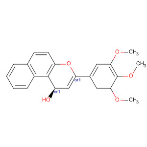 656830-20-5  1H-Naphtho[2,1-b]pyran-1-ol, 2,3-dihydro-3-(3,4,5-trimethoxyphenyl)-,(1R,3S)-rel-