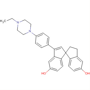 656832-41-6  1,1'-Spirobi[1H-indene]-5,5'-diol,3'-[4-(4-ethyl-1-piperazinyl)phenyl]-2,3-dihydro-