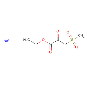 656832-81-4  Propanoic acid, 3-(methylsulfonyl)-2-oxo-, ethyl ester, ion(1-), sodium