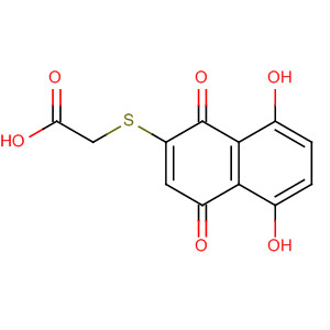 65726-71-8  Acetic acid, [(1,4-dihydro-5,8-dihydroxy-1,4-dioxo-2-naphthalenyl)thio]-