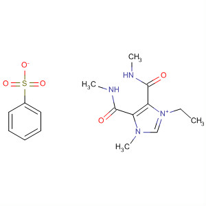 657349-36-5  1H-Imidazolium, 1-ethyl-3-methyl-4,5-bis[(methylamino)carbonyl]-,benzenesulfonate