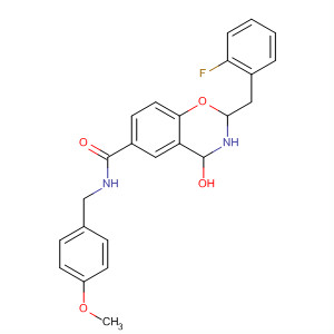 657384-18-4  2H-1,3-Benzoxazine-6-carboxamide,3-[(4-fluorophenyl)methyl]-3,4-dihydro-N-[(4-methoxyphenyl)methyl]-4-oxo-