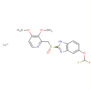 657391-80-5  1H-Benzimidazole,5-(difluoromethoxy)-2-[(S)-[(3,4-dimethoxy-2-pyridinyl)methyl]sulfinyl]-,calcium salt