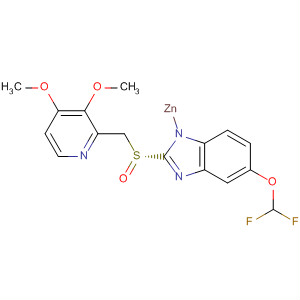 657391-84-9  1H-Benzimidazole,5-(difluoromethoxy)-2-[(R)-[(3,4-dimethoxy-2-pyridinyl)methyl]sulfinyl]-,zinc salt