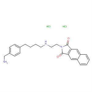 657404-27-8  1H-Benz[f]isoindole-1,3(2H)-dione,2-[2-[[3-[4-(aminomethyl)phenyl]propyl]methylamino]ethyl]-,dihydrochloride
