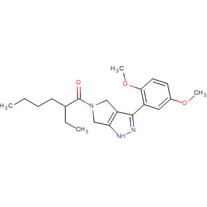 657416-83-6  Pyrrolo[3,4-c]pyrazole,3-(2,5-dimethoxyphenyl)-5-(2-ethyl-1-oxohexyl)-1,4,5,6-tetrahydro-