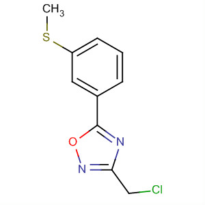 657424-56-1  1,2,4-Oxadiazole, 3-(chloromethyl)-5-[3-(methylthio)phenyl]-