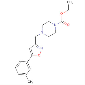 657426-46-5  1-Piperazinecarboxylic acid,4-[[5-(3-methylphenyl)-3-isoxazolyl]methyl]-, ethyl ester