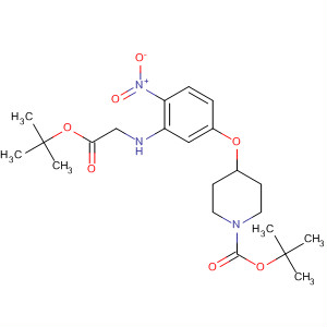 657431-48-6  1-Piperidinecarboxylic acid,4-[3-[[(1,1-dimethylethoxy)carbonyl]methylamino]-4-nitrophenoxy]-,1,1-dimethylethyl ester