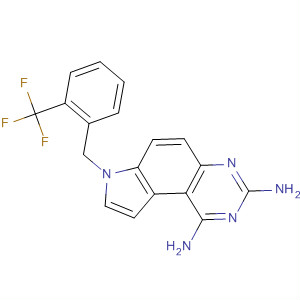 65795-46-2  7H-Pyrrolo[3,2-f]quinazoline-1,3-diamine,7-[[2-(trifluoromethyl)phenyl]methyl]-