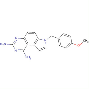 65795-68-8  7H-Pyrrolo[3,2-f]quinazoline-1,3-diamine, 7-[(4-methoxyphenyl)methyl]-