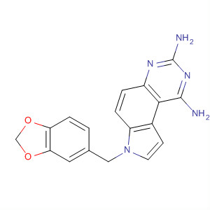 65795-71-3  7H-Pyrrolo[3,2-f]quinazoline-1,3-diamine,7-(1,3-benzodioxol-5-ylmethyl)-