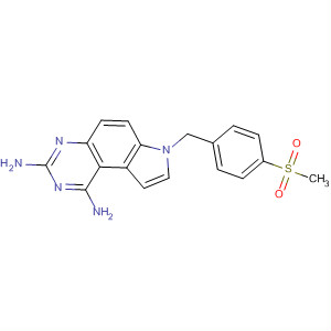65795-99-5  7H-Pyrrolo[3,2-f]quinazoline-1,3-diamine,7-[[4-(methylsulfonyl)phenyl]methyl]-