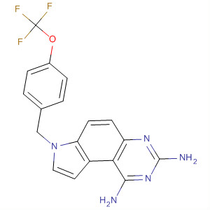 65796-01-2  7H-Pyrrolo[3,2-f]quinazoline-1,3-diamine,7-[[4-(trifluoromethoxy)phenyl]methyl]-