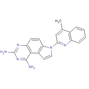 65796-27-2  7H-Pyrrolo[3,2-f]quinazoline-1,3-diamine, 7-(4-methyl-2-quinolinyl)-