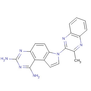 65796-31-8  7H-Pyrrolo[3,2-f]quinazoline-1,3-diamine, 7-(3-methyl-2-quinoxalinyl)-