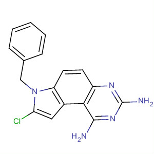 65796-48-7  7H-Pyrrolo[3,2-f]quinazoline-1,3-diamine, 8-chloro-7-(phenylmethyl)-