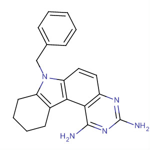 65796-55-6  7H-Pyrimido[4,5-c]carbazole-1,3-diamine,8,9,10,11-tetrahydro-7-(phenylmethyl)-
