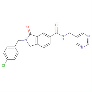 658038-63-2  1H-Isoindole-5-carboxamide,2-[(4-chlorophenyl)methyl]-2,3-dihydro-3-oxo-N-(5-pyrimidinylmethyl)-