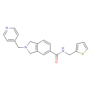 658038-71-2  1H-Isoindole-5-carboxamide,2,3-dihydro-2-(4-pyridinylmethyl)-N-(2-thienylmethyl)-