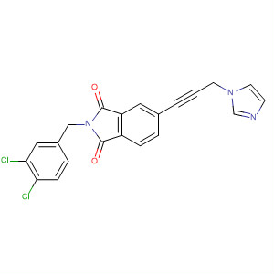 658038-74-5  1H-Isoindole-1,3(2H)-dione,2-[(3,4-dichlorophenyl)methyl]-5-[3-(1H-imidazol-1-yl)-1-propynyl]-