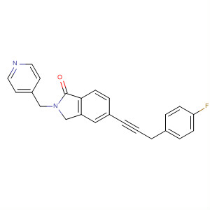 658038-80-3  1H-Isoindol-1-one,5-[3-(4-fluorophenyl)-1-propynyl]-2,3-dihydro-2-(4-pyridinylmethyl)-