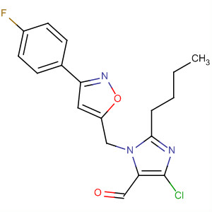658042-24-1  1H-Imidazole-5-carboxaldehyde,2-butyl-4-chloro-1-[[3-(4-fluorophenyl)-5-isoxazolyl]methyl]-