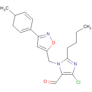 658042-30-9  1H-Imidazole-5-carboxaldehyde,2-butyl-4-chloro-1-[[4,5-dihydro-3-(4-methylphenyl)-5-isoxazolyl]methyl]-