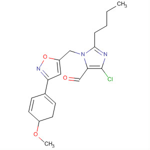 658042-32-1  1H-Imidazole-5-carboxaldehyde,2-butyl-4-chloro-1-[[4,5-dihydro-3-(4-methoxyphenyl)-5-isoxazolyl]methyl]-