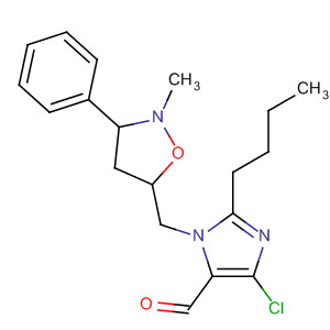 658042-40-1  1H-Imidazole-5-carboxaldehyde,2-butyl-4-chloro-1-[(2-methyl-3-phenyl-5-isoxazolidinyl)methyl]-