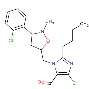 658042-42-3  1H-Imidazole-5-carboxaldehyde,2-butyl-4-chloro-1-[[3-(2-chlorophenyl)-2-methyl-5-isoxazolidinyl]methyl]-