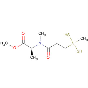 658053-56-6  L-Alanine, N-methyl-N-[3-(methyltrithio)-1-oxopropyl]-, methyl ester