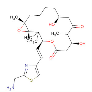 658056-42-9  4,17-Dioxabicyclo[14.1.0]heptadecane-5,9-dione,3-[(1E)-2-[2-(aminomethyl)-4-thiazolyl]ethenyl]-7,11-dihydroxy-8,8,10,12,16-pentamethyl-, (1S,3S,7S,10R,11S,12S,16R)-