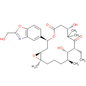 658057-07-9  4,17-Dioxabicyclo[14.1.0]heptadecane-5,9-dione,10-ethyl-7,11-dihydroxy-3-[2-(hydroxymethyl)-5-benzoxazolyl]-8,8,12,16-tetramethyl-, (1S,3S,7S,10R,11S,12S,16R)-