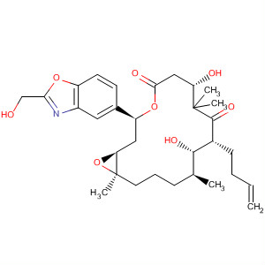 658057-36-4  4,17-Dioxabicyclo[14.1.0]heptadecane-5,9-dione,10-(3-butenyl)-7,11-dihydroxy-3-[2-(hydroxymethyl)-5-benzoxazolyl]-8,8,12,16-tetramethyl-, (1S,3S,7S,10R,11S,12S,16R)-