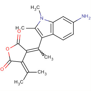 658060-27-6  2,5-Furandione,3-[1-(6-amino-1,2-dimethyl-1H-indol-3-yl)ethylidene]dihydro-4-(1-methylethylidene)-