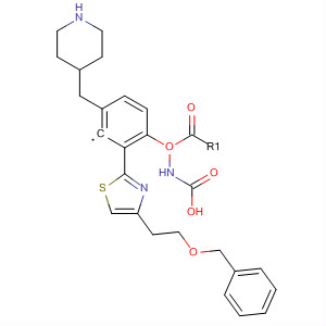658077-48-6  Carbamic acid, [2-[4-[2-(phenylmethoxy)ethyl]-2-thiazolyl]phenyl]-,4-piperidinylmethyl ester