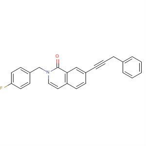 658082-09-8  1(2H)-Isoquinolinone,2-[(4-fluorophenyl)methyl]-7-(3-phenyl-1-propynyl)-
