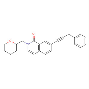 658083-00-2  1(2H)-Isoquinolinone,7-(3-phenyl-1-propynyl)-2-[(tetrahydro-2H-pyran-2-yl)methyl]-